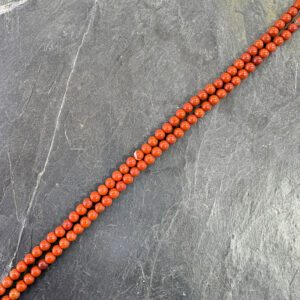 Piedra Natural Jaspe Rojo Piedra Natural Redonda 4 mm