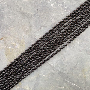 Piedra Natural Turmalina Negra Piedra Natural Redonda 4 mm