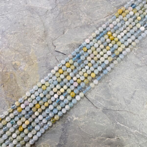 Piedra Natural Aguamarina Piedra Natural Redonda 4 mm