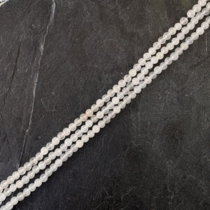 Piedra Natural Agata Blanco Piedra Natural Redonda 4 mm