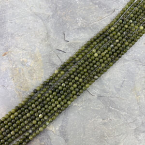 Piedra Natural Jade Verde Piedra Natural Redonda 4 mm