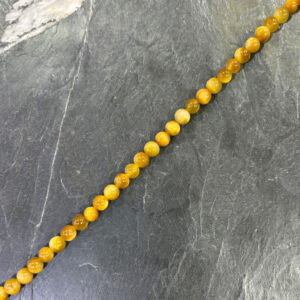 Piedra Natural Ojo De Tigre Amarillo Piedra Natural Redonda 6 mm
