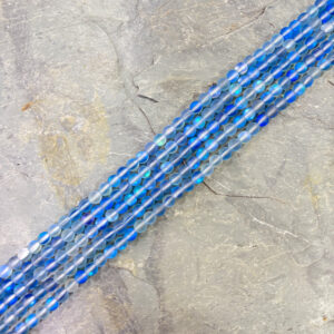 Piedra Natural Quartzo Azul AB Mate Piedra Natural Redonda 6 mm