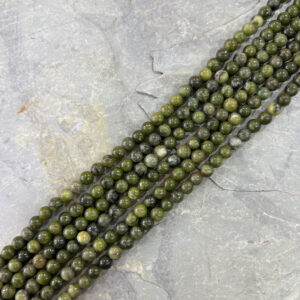 Piedra Natural Jade Verde Piedra Natural Redonda 6 mm