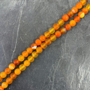 Piedra Natural Agata Naranja Piedra Natural Redonda 8 mm