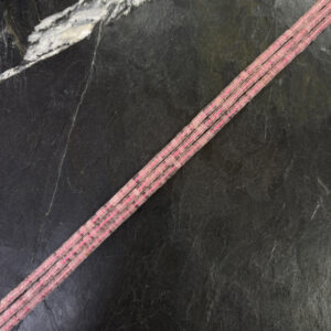 Piedra Natural Cilindro Quartzo Rosado Piedra Natural Cilindro  2 X 4 mm