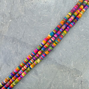 Piedra Nacar Canutillo Colores 7mm Piedral Nacar Canutillo 7mm