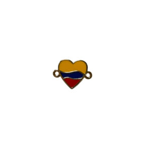 Conector Corazon Bandera Colombia Tricolor 15mm Dor DA906-1