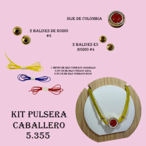 Kit Pulsera Caballero Colombia 04