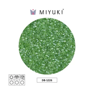 Miyuki Delica Tranparente verde lusterr DB1226