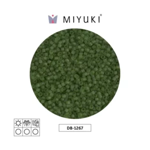 Miyuki Delica Transparente Verde Mate DB1267