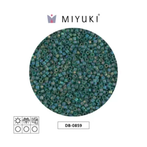 Miyuki Delica Mate Transparente Oscuro Esmerald AB DB0859