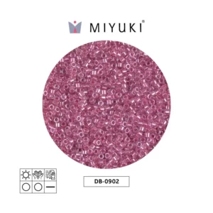 Miyuki Delica Sparkling Peony Link Lined Crystal  DB0902