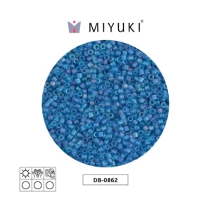 Miyuki Delica Mate Transparente Capri Azul AB DB0862