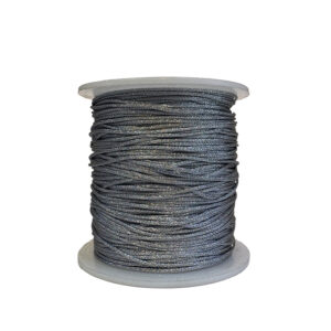 Hilo Coreano Plateado Metalizado Ref.31307 Rollo de Hilo Coreano Aprox.*90 mts 0,8 mm