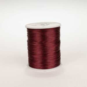 Cordon Seda Delgado 1mm Vinotinto