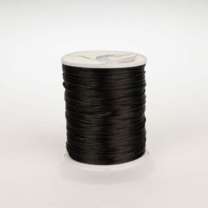 Cordon Seda Delgado 1mm Negro