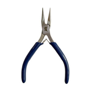 Pinza Acero  Punta Plana Beads Smith Azul Profesional  Punta Plana Beads Smith Azul