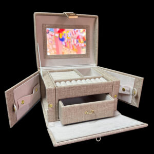 Organizador Joyero Rectangular Baul Mediano