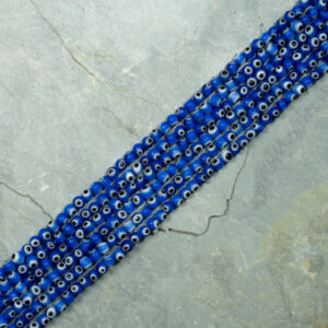 Cristal Ojo Turco Vidrio 4 mm Azul Ojo Turco Vidrio 4 mm Azul