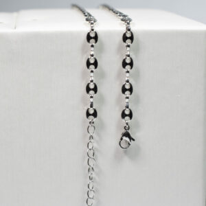 Cadena Rhodium Gucci Terminada Plateada Rhodium